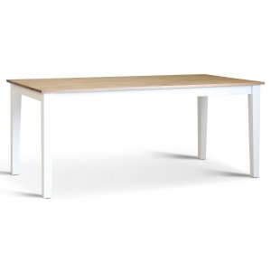 Annika matbord 180 cm – Vit / Oljad ek Annika matbord 180 cm – Vit / Oljad ek