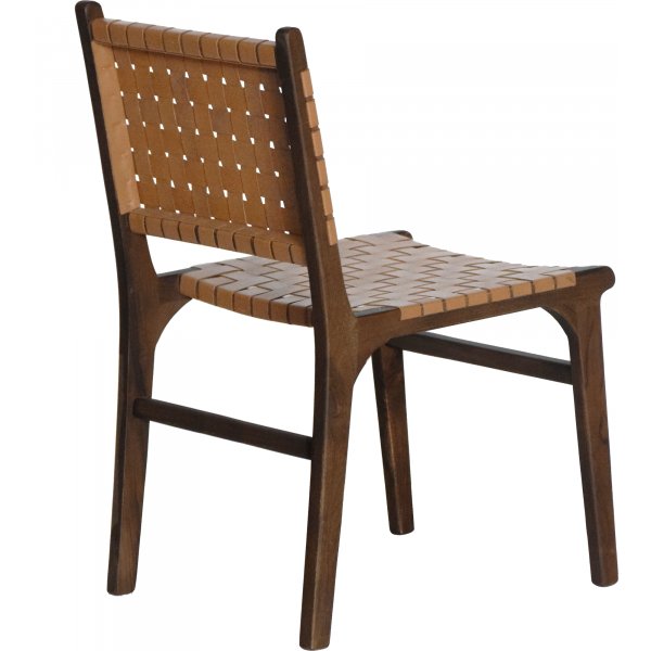 Porto Bello stol - Konjak / Valnöt + Möbeltassar Porto Bello stol - Konjak / Valnöt + Möbeltassar