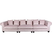 Chesterfield Sir Nelson XL 362 cm - Rosa sammet Chesterfield Sir Nelson XL 362 cm - Rosa sammet