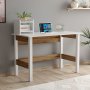 Bureau London 120 x 60 cm - Blanc/marron