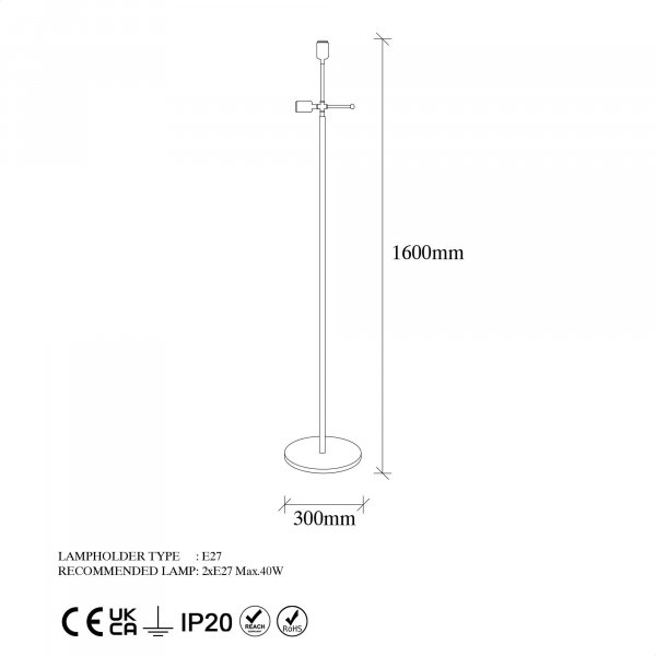 Bette golvlampa - Vintage