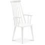 Jasmine matgrupp med bord i whitewash och 6 st vita Dalsland pinnstolar med armstd