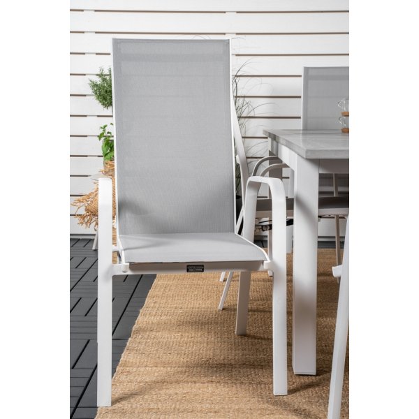 Albany utematgrupp med 6 st Copacabana stolar - Grå/Vit Albany utematgrupp med 6 st Copacabana stolar - Grå/Vit