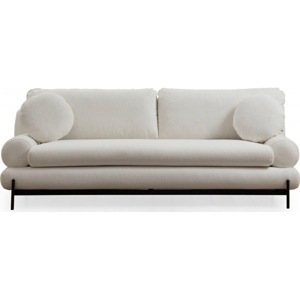 Canapé 3 places Livorno - Blanc Canapé 3 places Livorno - Blanc