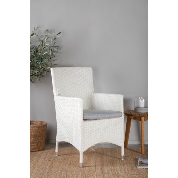 Malin matstol - Grå/Vit Malin matstol - Grå/Vit