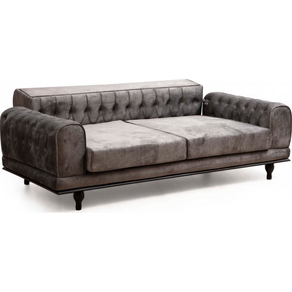 Arredo Capitone 3-sits bäddsoffa - Antracit Arredo Capitone 3-sits bäddsoffa - Antracit