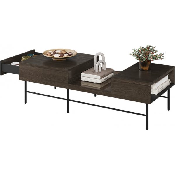 Piemonte soffbord - Portland ask/svart