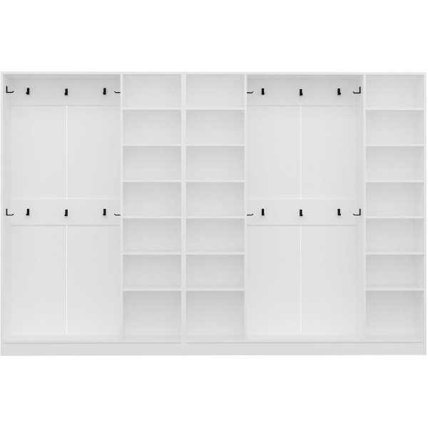 Armadio hallmöbel B 315 x 35 x 210 cm - Vit Armadio hallmöbel B 315 x 35 x 210 cm - Vit
