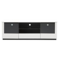 TV-bänk Etage (vit med tonat glas) TV-bänk Etage (vit med tonat glas)
