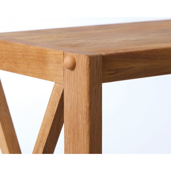 Bibliothèque X en chêne huilé H 124 cm Bibliothèque X en chêne huilé H 124 cm