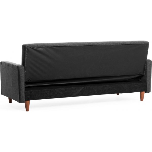 Canapé convertible 3 places Hiko Gris foncé Canapé convertible 3 places Hiko Gris foncé