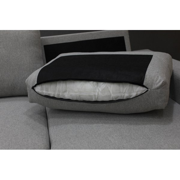 Soffa 309 cm ljusgrå - Solna + Fläckborttagare för möbler Soffa 309 cm ljusgrå - Solna + Fläckborttagare för möbler
