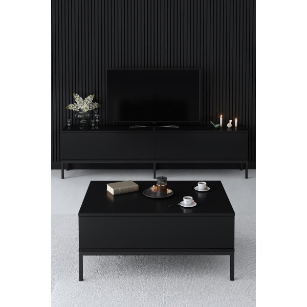 Lord TV-standaard - Zwart Lord TV-standaard - Zwart