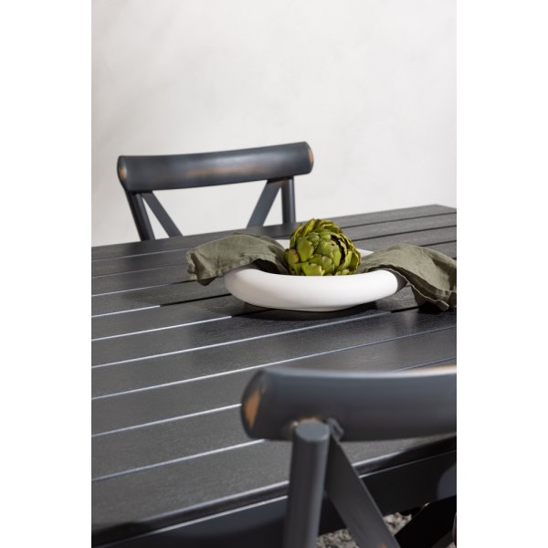 Garcia utematgrupp med 6 st Peking stolar - Svart/Mörkgrå Garcia utematgrupp med 6 st Peking stolar - Svart/Mörkgrå