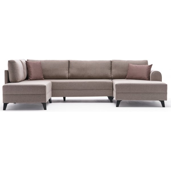 Canapé convertible Bend - Blanc crème Canapé convertible Bend - Blanc crème