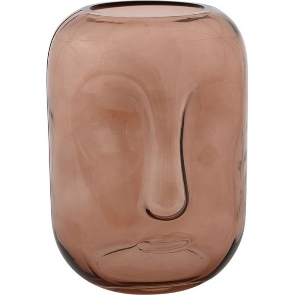 Vase Visage brown - 20,5 cm