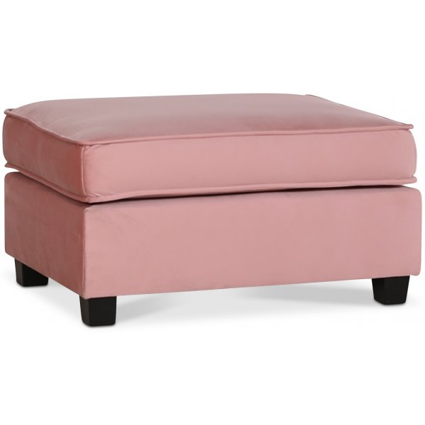 Adore lounge fotpall - Dusty pink (Sammet)