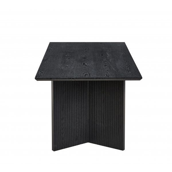 Crossby matbord 180x90 cm - Svartbetsad ek Crossby matbord 180x90 cm - Svartbetsad ek