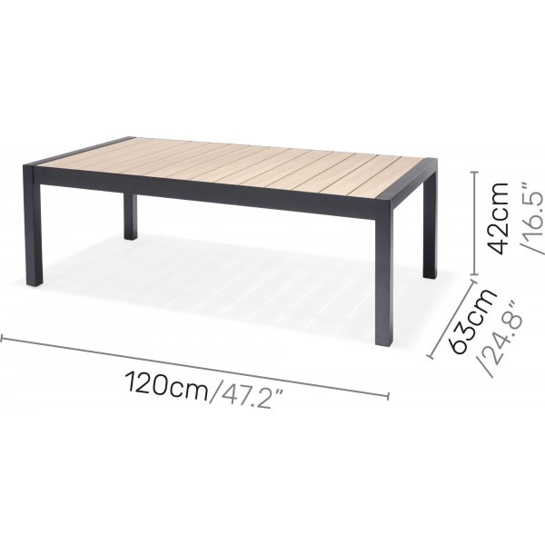 Panama lounge groep 2 - Zwart/geel