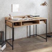 Tumata skrivbord 119,5x62 cm - Svart/valnöt Tumata skrivbord 119,5x62 cm - Svart/valnöt
