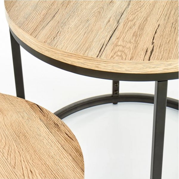 Table basse Tore Ø43/53 cm - Chêne Table basse Tore Ø43/53 cm - Chêne