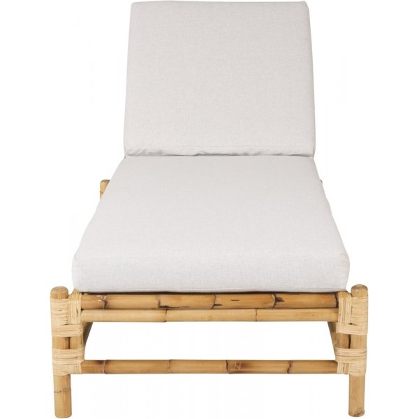 Bain de soleil en rotin - Gris/rotin Bain de soleil en rotin - Gris/rotin