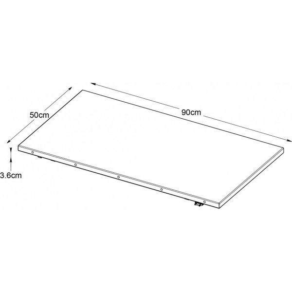 Odessa ilggsskiva 50 x 90 cm oljad ek