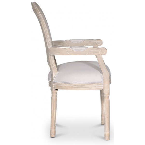Cholet karmstol - Antik finish / Linne Cholet karmstol - Antik finish / Linne