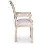 Cholet karmstol - Antik finish / Linne