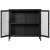 Meuble Dalby 80x35x80 cm - Noir