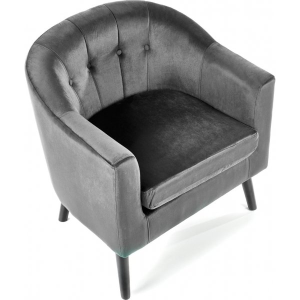 Fauteuil Aric - Gris/noir Fauteuil Aric - Gris/noir