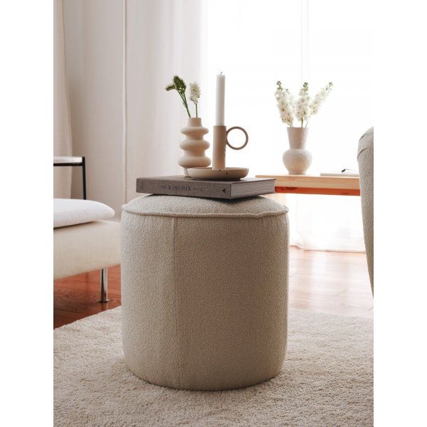 Teddy sittpuff - Cream