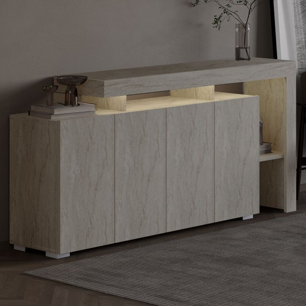 Sideboard Bellan 170 cm - Travertin