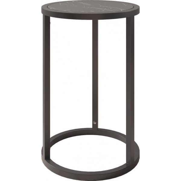 Tambur sidobord 35 x 53 cm - Svart marmor Tambur sidobord 35 x 53 cm - Svart marmor