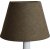 Grovlinne lampskrm 18/13 | H15 cm - Brun