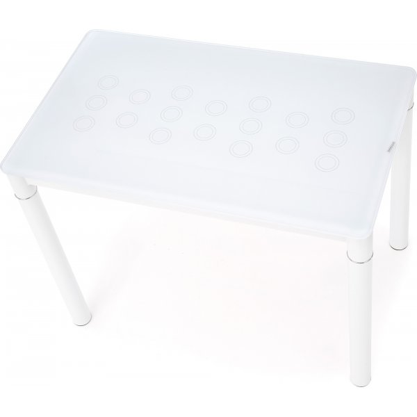 Table à manger Daniella 100 cm - Blanc Table à manger Daniella 100 cm - Blanc