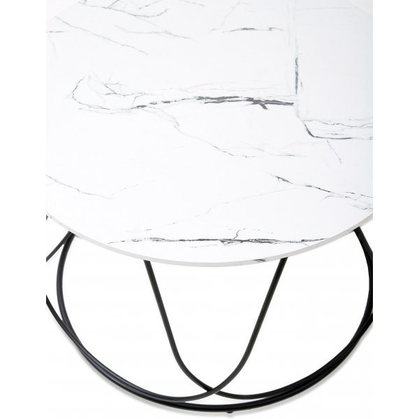 Table basse Bobby 60 cm - Blanc