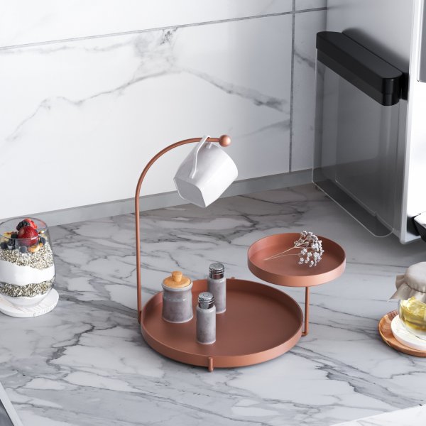 Assiette décorative Knidos - Cuivre Assiette décorative Knidos - Cuivre