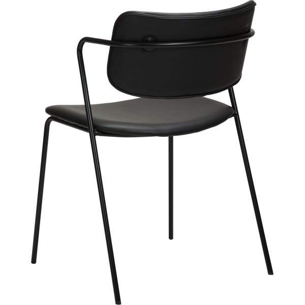 Chaise de salle  manger Zed - PU noir