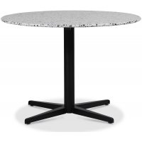 SOHO matbord Ø105 cm - Matt svart kryssfot / Terrazzo Cosmos SOHO matbord Ø105 cm - Matt svart kryssfot / Terrazzo Cosmos