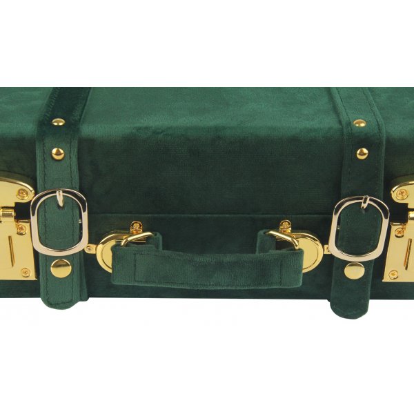 Petit vintage koffert set om 2 st - Mörkgrön (Sammet) Petit vintage koffert set om 2 st - Mörkgrön (Sammet)