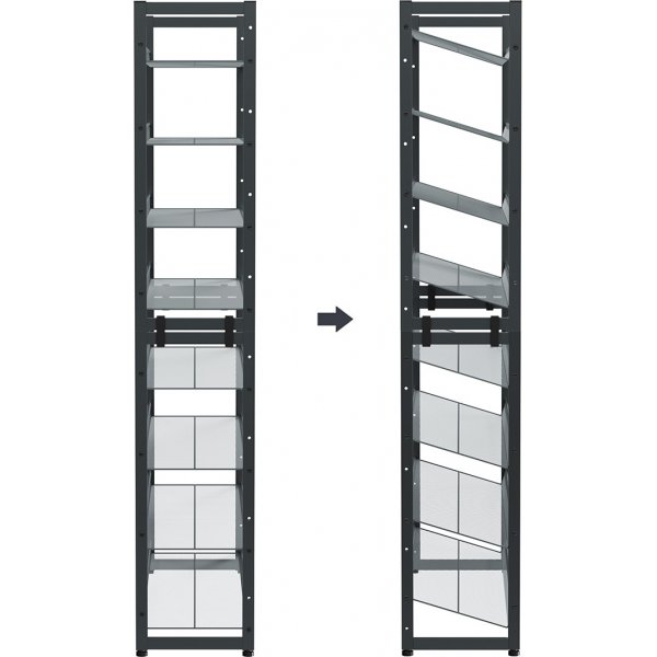 Sibel skohylla 92,5 x 163,5 cm - Gr