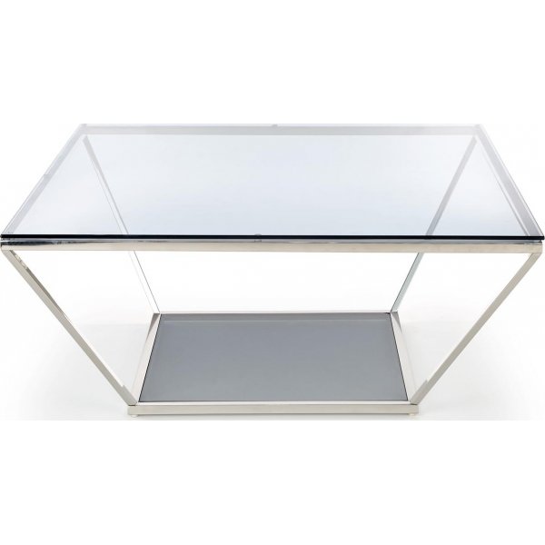 Table basse Puerto 100 x 100 cm - Verre fum