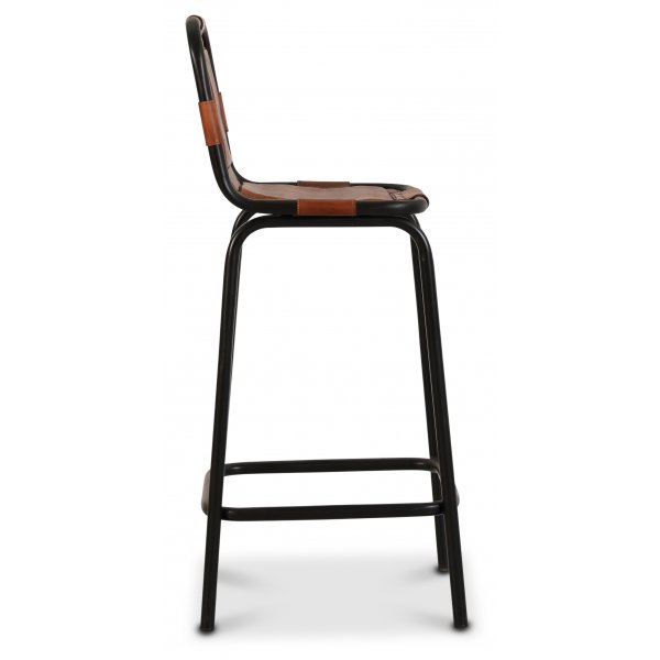 Skarpö barstol - Brun PU/svart Skarpö barstol - Brun PU/svart