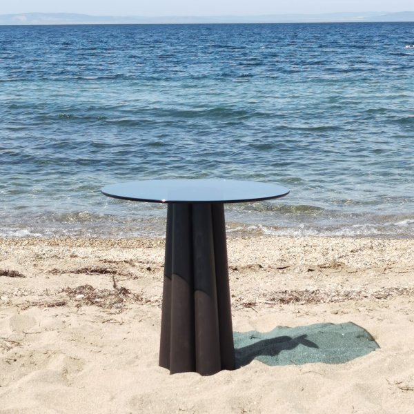 Table basse Thales Ø50 cm - Noir/bleu Table basse Thales Ø50 cm - Noir/bleu