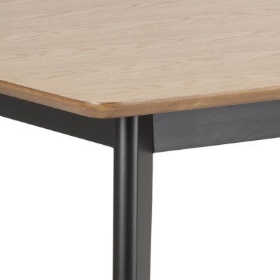 Roxby matbord 120 cm - Ek/svart