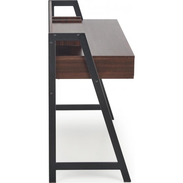 Bureau Tavolin 128x48 cm - Noyer/noir