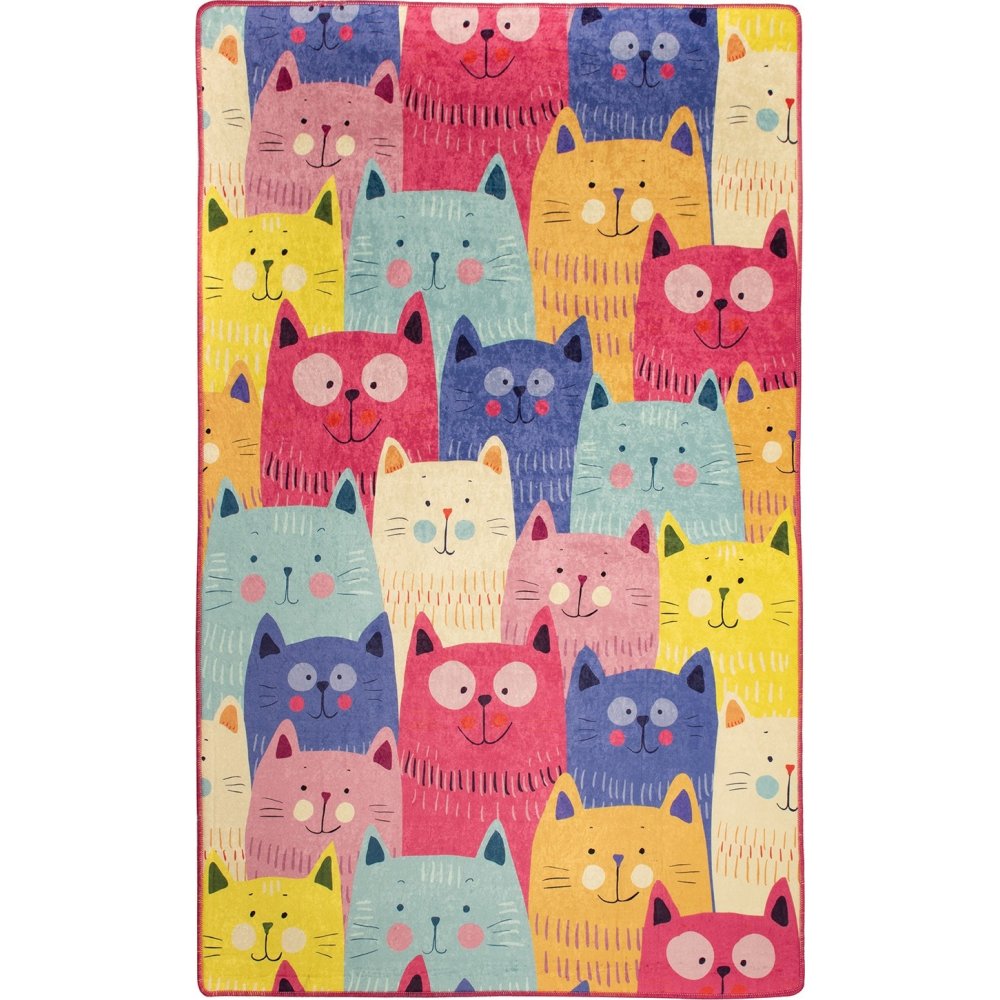 Cats matta - 140 x 190 cm - Barnmattor - Djur & Figurer, Barnmattor, Mattor