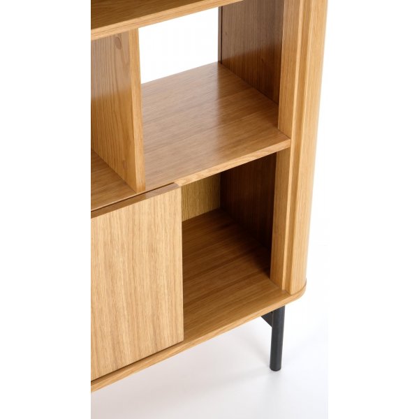 Bibliothèque Giga 117 cm - Chêne/noir Bibliothèque Giga 117 cm - Chêne/noir