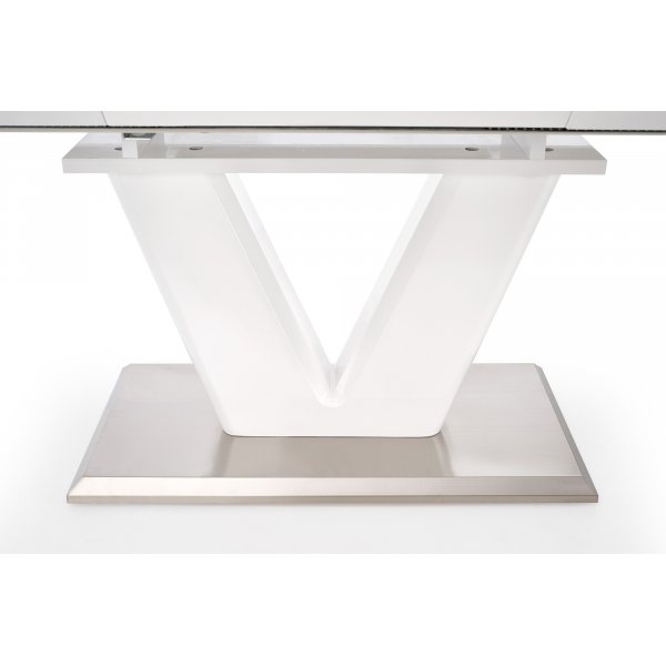 Annelise eettafel 160-220 cm - Wit hoogglans Annelise eettafel 160-220 cm - Wit hoogglans